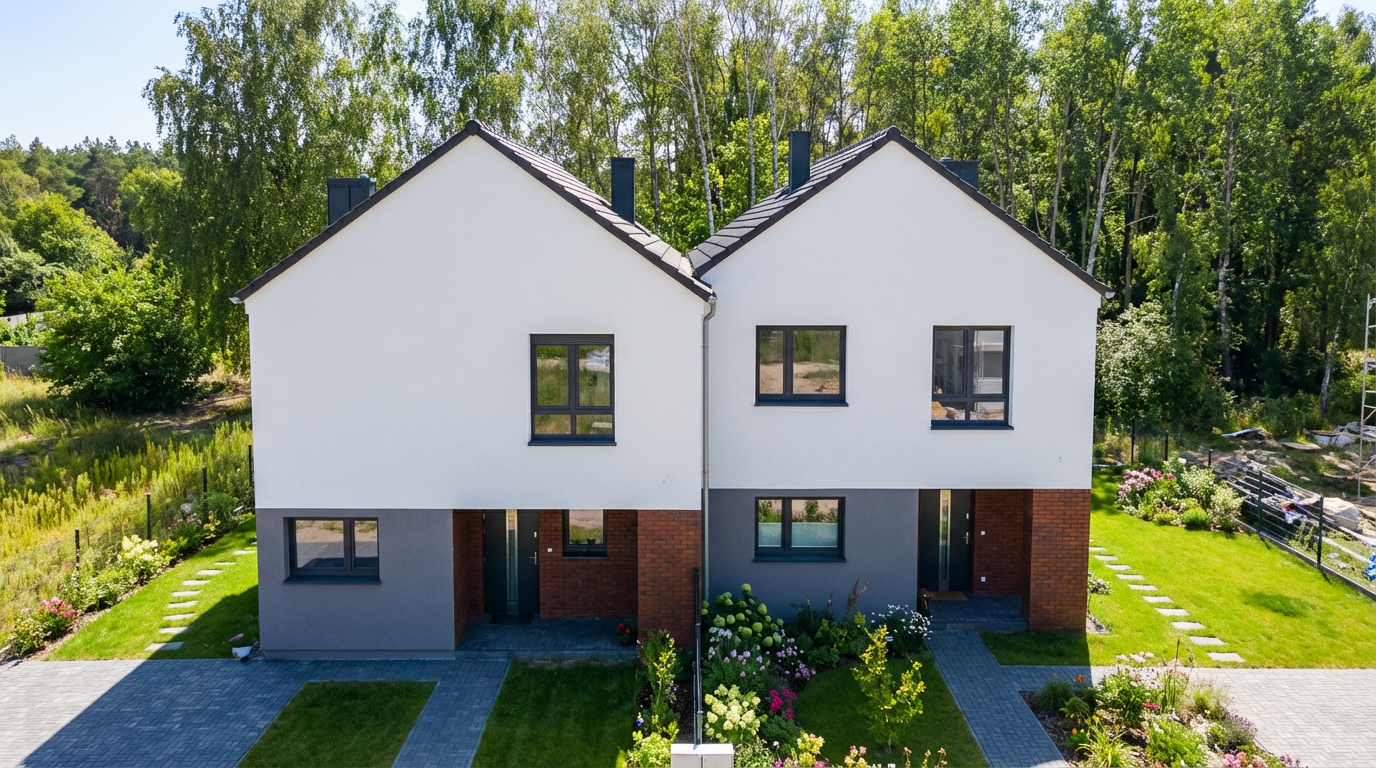 Trend w budownictwie: nowoczesne i funkcjonalne bliźniaki